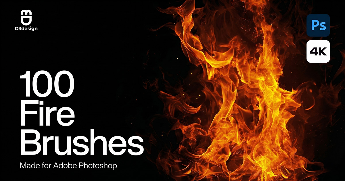 Tải Miễn Phí 100 Brush Ngọn Lửa Photoshop Dành Cho Designer